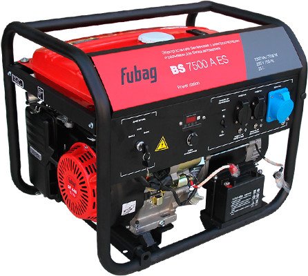 Бензиновый генератор Fubag BS 7500 A ES - фото1
