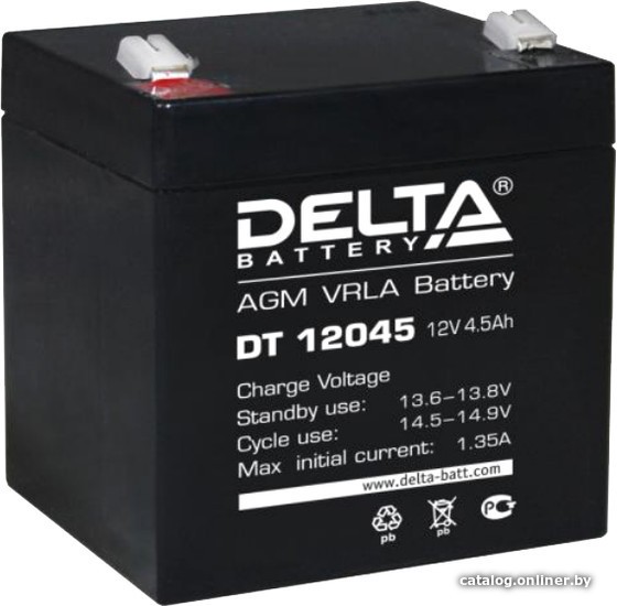 Аккумулятор для ИБП Delta DT 12045 (12В/4.5 А·ч) - фото1 Аккумулятор для ИБП Delta DT 12045 (12В/4.5 А·ч) - фото1