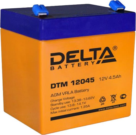 Аккумулятор для ИБП Delta DTM 12045 (12В/4.5 А·ч) - фото1