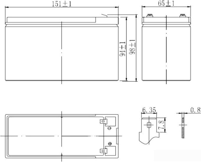 Аккумулятор для ИБП Delta HRL 12-9 (1234W) (12В/9 А·ч) - фото2 Аккумулятор для ИБП Delta HRL 12-9 (1234W) (12В/9 А·ч) - фото2