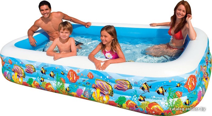 Надувной бассейн Intex Swim Center Tropical Reef 305x183x56 (58485) - фото1