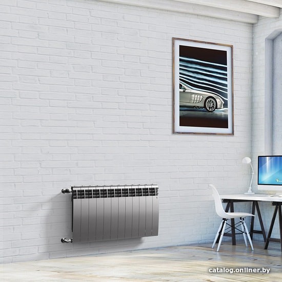Биметаллический радиатор Royal Thermo BiLiner 500 Silver Satin (6 секций) - фото2 Биметаллический радиатор Royal Thermo BiLiner 500 Silver Satin (6 секций) - фото2