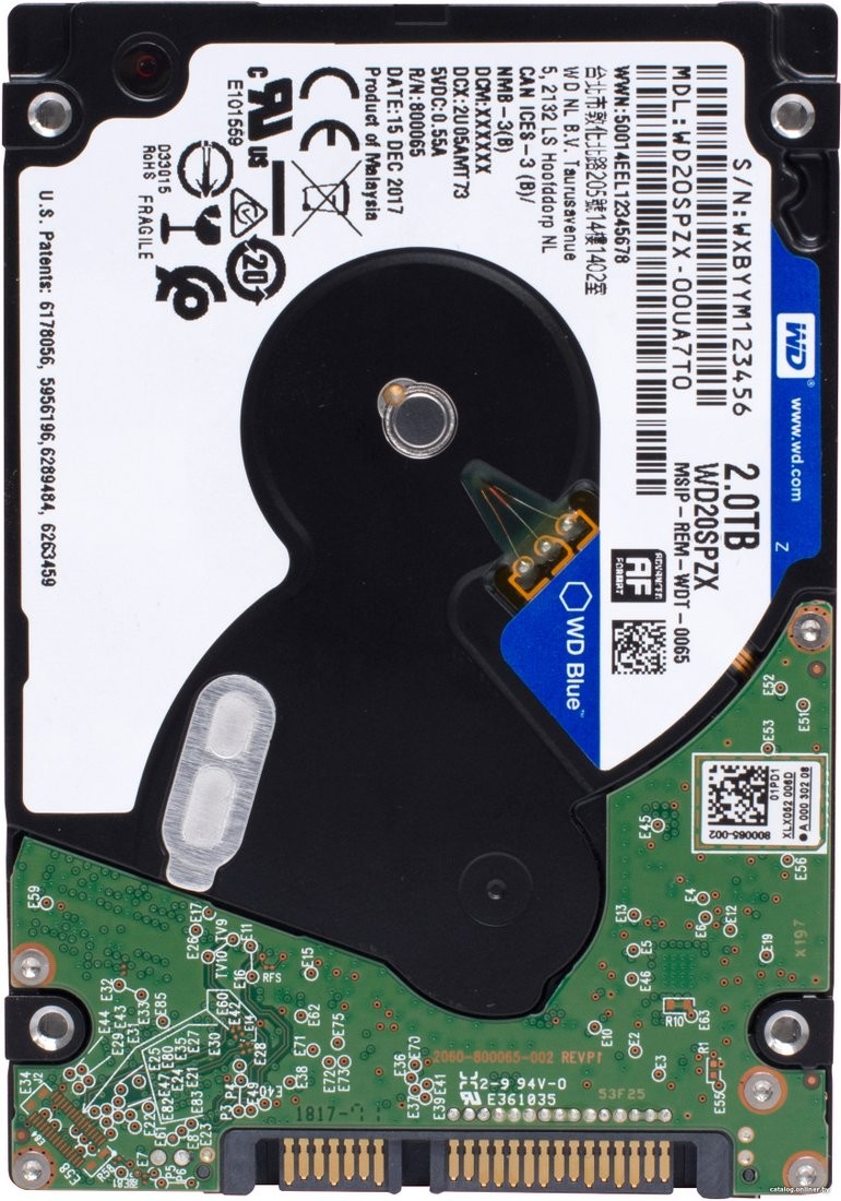 Жесткий диск WD Blue Mobile 2TB WD20SPZX - фото2