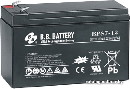 Аккумулятор для ИБП B.B. Battery BPS7-12 (12В/7 А·ч) - фото1