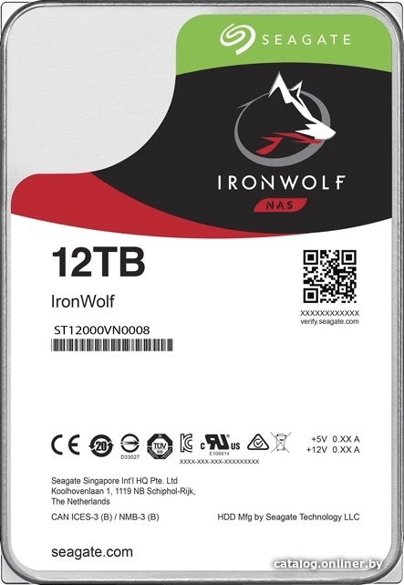 Жесткий диск Seagate IronWolf 12TB ST12000VN0008 - фото1