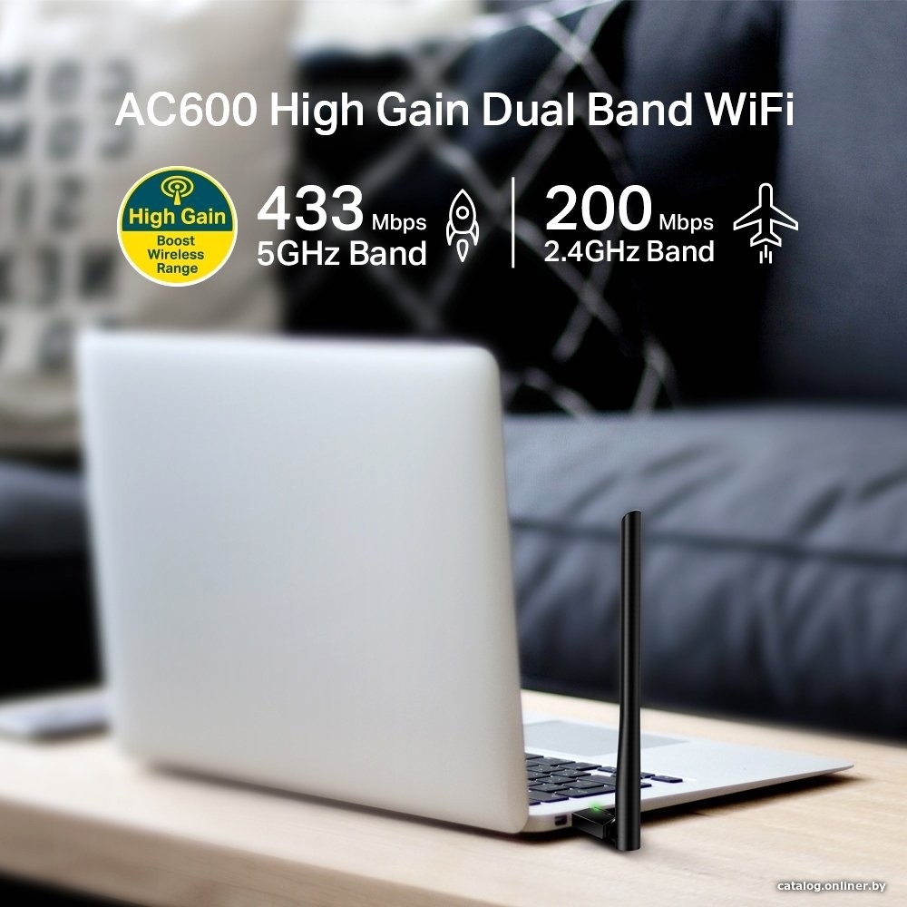 Wi-Fi адаптер TP-Link Archer T2U Plus фото-3 Wi-Fi адаптер TP-Link Archer T2U Plus фото-3