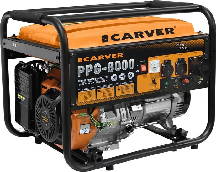 Бензиновый генератор Carver PPG-8000 - фото1