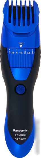 Машинка для стрижки Panasonic ER-GB40 (черный/синий) - фото2