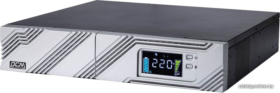 Источник бесперебойного питания Powercom Smart Rack&Tower SRT-1000A LCD - фото1