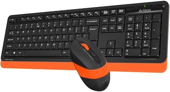Офисный набор A4Tech Fstyler FG1010 (черный/оранжевый) фото-3