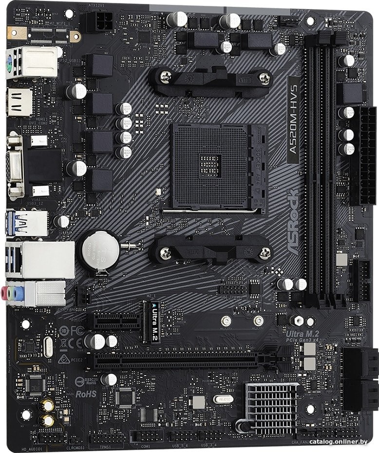 Материнская плата ASRock A520M-HVS - фото2