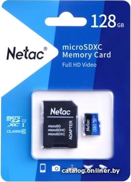 Карта памяти Netac P500 Standard 128GB NT02P500STN-128G-R + адаптер - фото2 Карта памяти Netac P500 Standard 128GB NT02P500STN-128G-R + адаптер - фото2