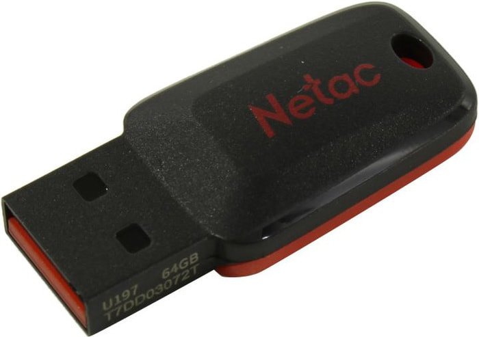 USB Flash Netac U197 64GB NT03U197N-064G-20BK - фото1