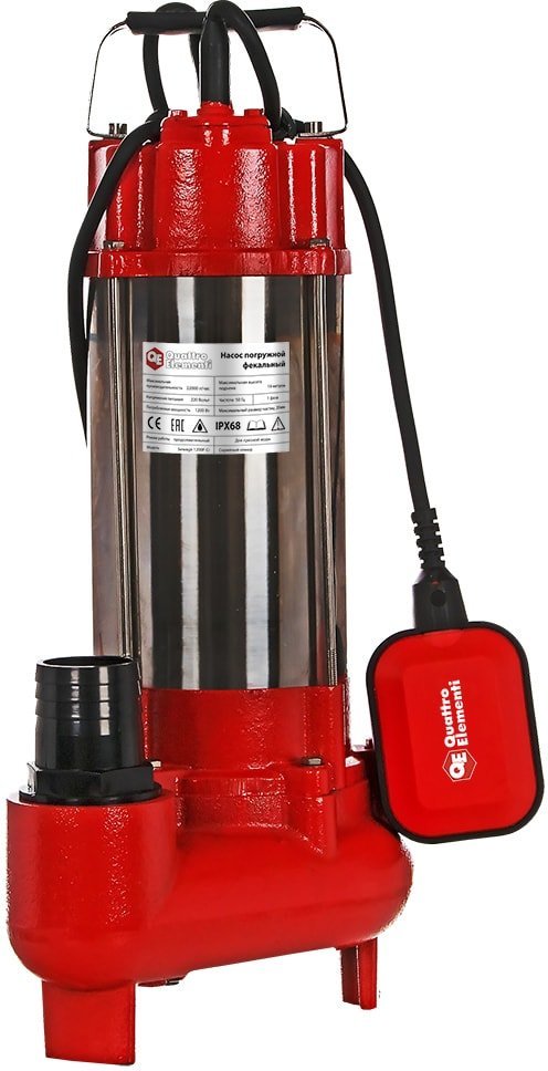 Фекальный насос Quattro Elementi Sewage 1200F Ci - фото1