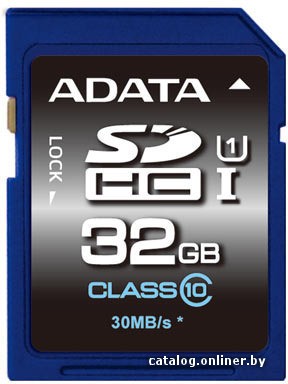 Карта памяти A-Data Premier SDHC UHS-I U1 (Class 10) 32 GB (ASDH32GUICL10-R) - фото1