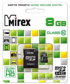 Карта памяти Mirex microSDHC (Class 10) 8GB (13613-AD10SD08) - фото2