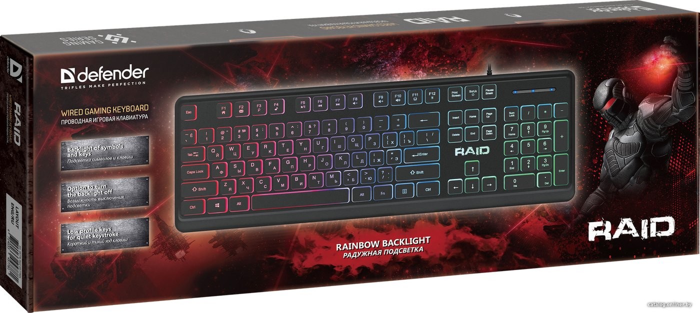 Клавиатура Defender Raid GK-778DL RU - фото2