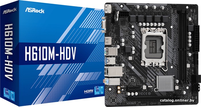 Материнская плата ASRock H610M-HDV - фото2