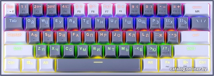 Клавиатура Redragon Fizz (серый/белый) - фото1