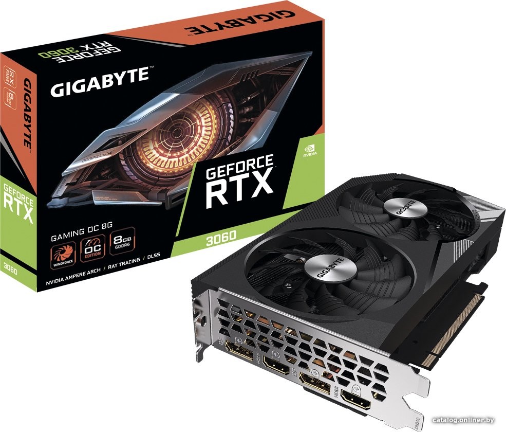 Видеокарта Gigabyte GeForce RTX 3060 Gaming OC 8G GV-N3060GAMING OC-8GD - фото2 Видеокарта Gigabyte GeForce RTX 3060 Gaming OC 8G GV-N3060GAMING OC-8GD - фото2