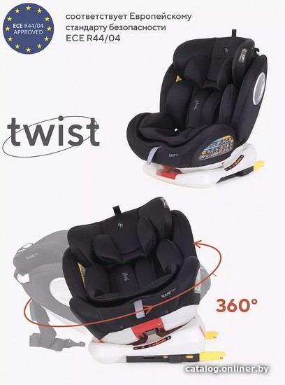 Детское автокресло Rant Basic Twist Isofix YC06 (черный) - фото2
