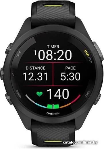 Умные часы Garmin Forerunner 265S (черный/желтый) - фото2