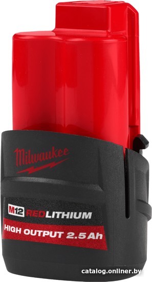 Аккумулятор Milwaukee M12 M12HB2.5 4932480164 (12В/2.5 Ач) - фото1