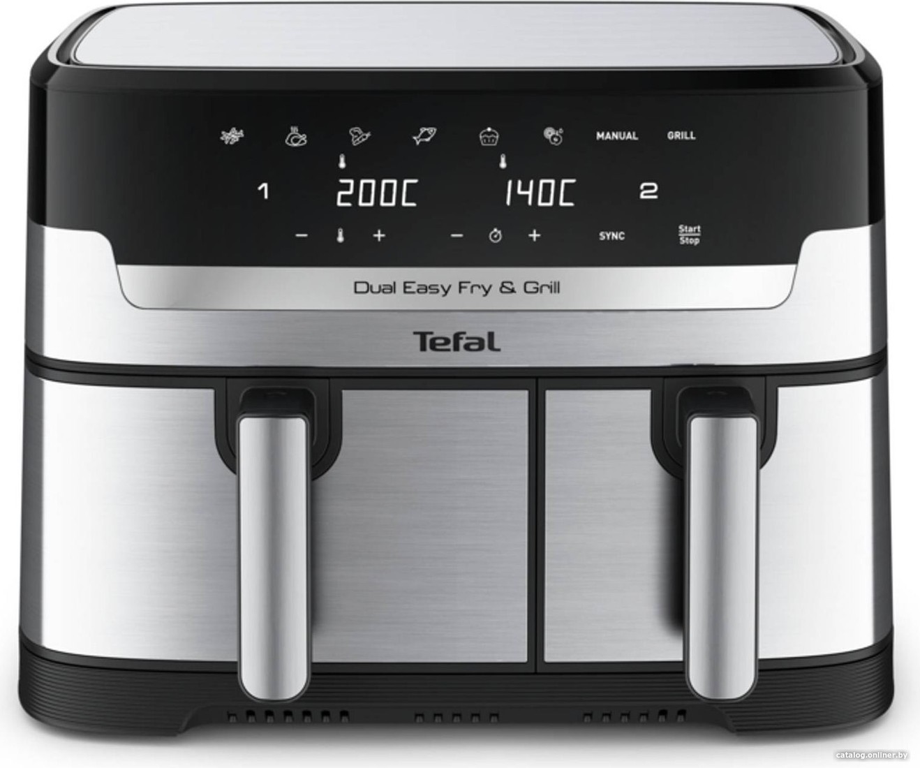 Аэрофритюрница Tefal Dual Easy Fry & Grill EY905D - фото1