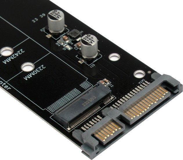 Адаптер для подключения M.2 накопителей Cablexpert EE18-M2S3PCB-02 - фото2 Адаптер для подключения M.2 накопителей Cablexpert EE18-M2S3PCB-02 - фото2