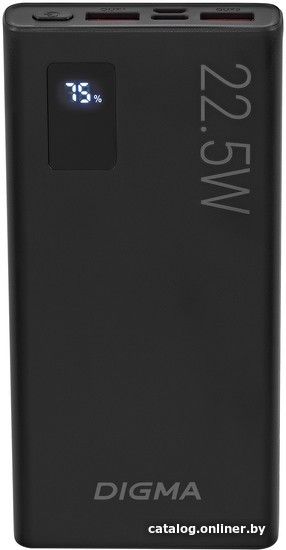Внешний аккумулятор Digma DGPF10A 10000mAh (черный) - фото2