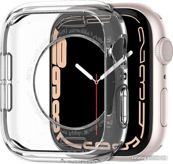 Чехол Spigen Liquid Crystal для Apple Watch (41/40 мм) ACS04195 (прозрачный) - фото2