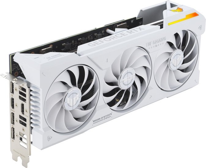Видеокарта ASUS TUF Gaming GeForce RTX 4070 Ti Super BTF White OC Edition 16GB GDDR6X TUF-RTX4070TIS-O16G-BTF-WHITE - фото1