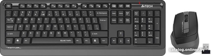 Офисный набор A4Tech Fstyler FGS1035Q (черный/серый) - фото2