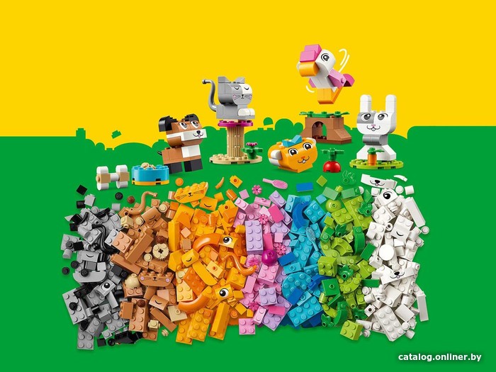 Набор деталей LEGO Classic 11034 Креативные домашние животные - фото2