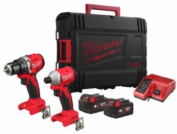 Milwaukee M18 BLCPP2B-402C 4933492836 (шуруповерт, винтоверт, 2 АКБ, кейс) - фото1 Milwaukee M18 BLCPP2B-402C 4933492836 (шуруповерт, винтоверт, 2 АКБ, кейс) - фото1
