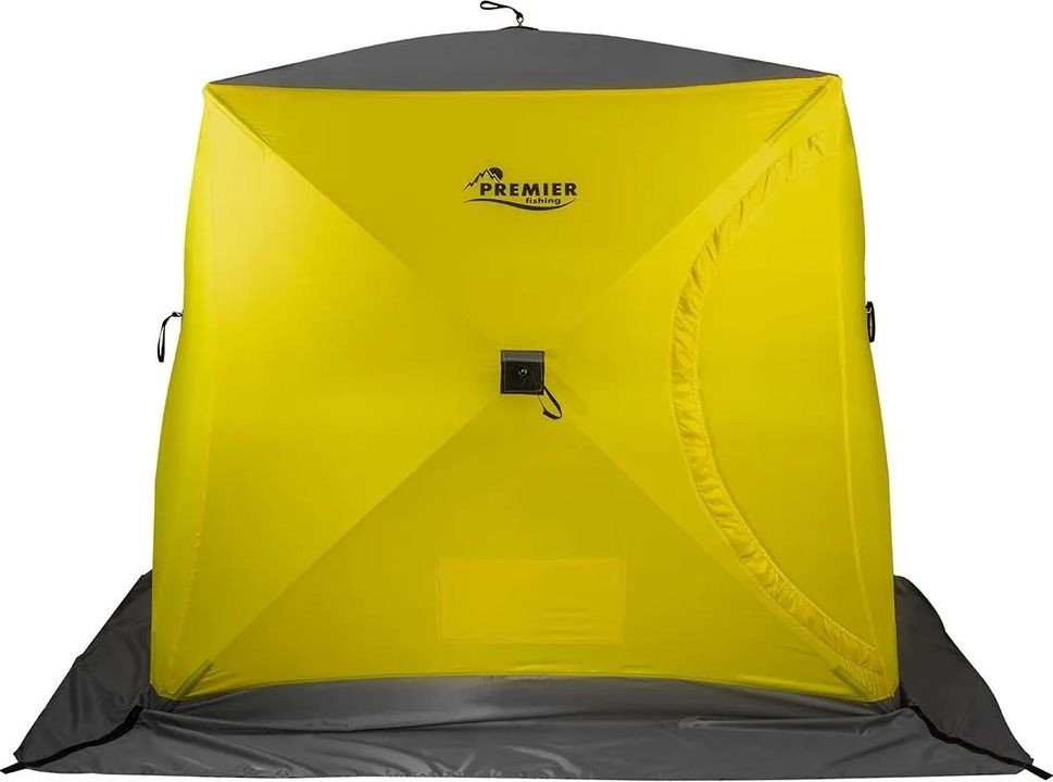 Палатка Premier Fishing Куб-3 PR-WFSC-210YG (зимняя, желтый/серый) - фото2 Палатка Premier Fishing Куб-3 PR-WFSC-210YG (зимняя, желтый/серый) - фото2