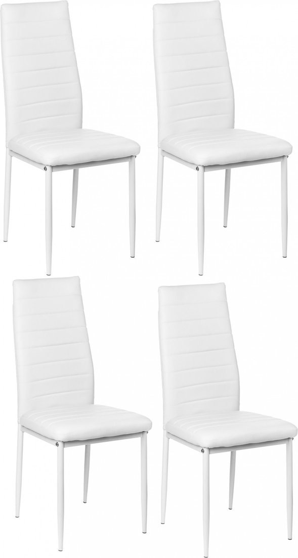 Стул Mio Tesoro Джия DC-060KD (4 шт, белый/белый) - фото1
