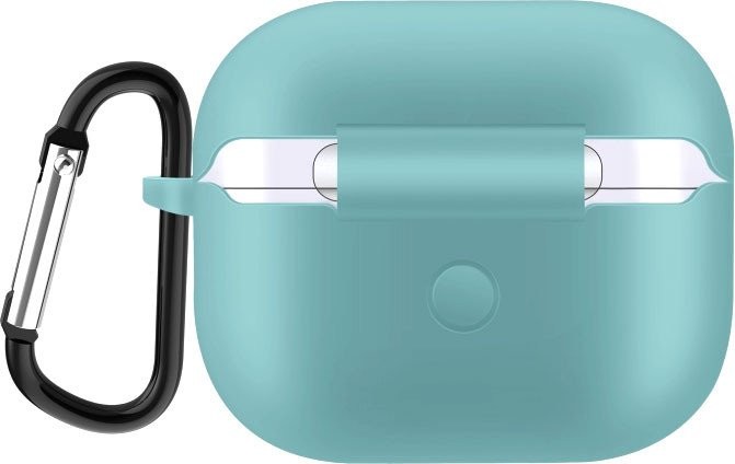 Чехол Sundays для AirPods 3 с карабином (голубой) - фото1 Чехол Sundays для AirPods 3 с карабином (голубой) - фото1