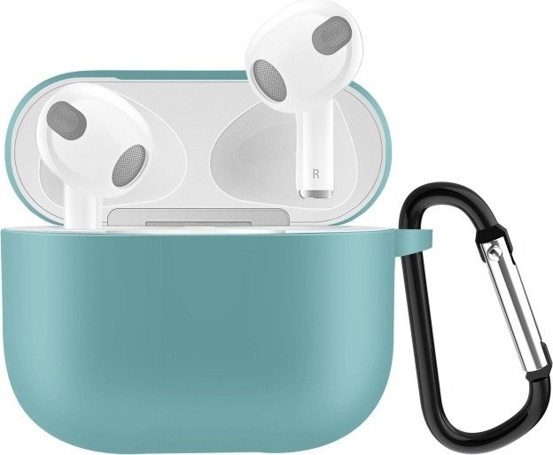 Чехол Sundays для AirPods 3 с карабином (голубой) - фото2 Чехол Sundays для AirPods 3 с карабином (голубой) - фото2