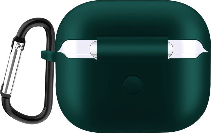 Чехол Sundays для AirPods 3 с карабином (зеленый) - фото1 Чехол Sundays для AirPods 3 с карабином (зеленый) - фото1