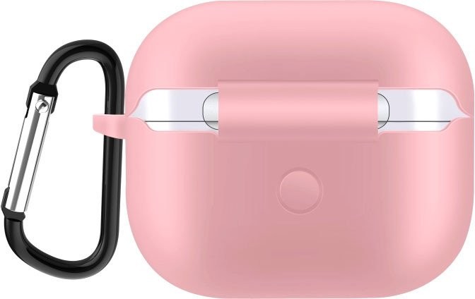 Чехол Sundays для AirPods 3 с карабином (розовый) - фото1 Чехол Sundays для AirPods 3 с карабином (розовый) - фото1