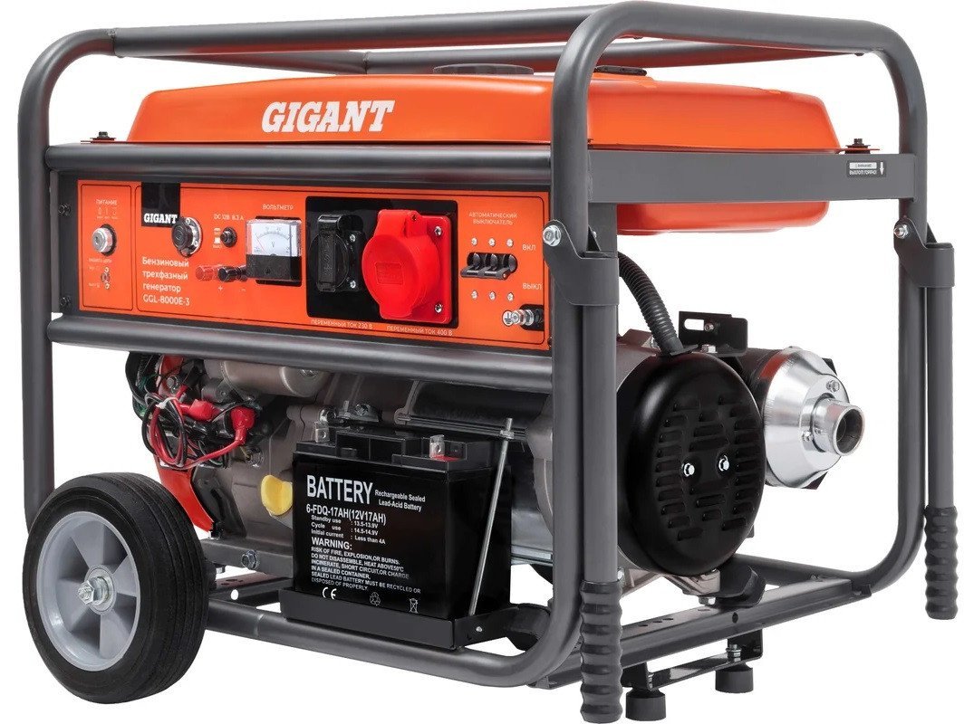 Бензиновый генератор Gigant GGL-8000Е-3 - фото1
