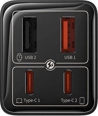Сетевое зарядное Baseus GaN6 Pro Fast Charger 2C + 2U 100W P10162705112-00 (черный) - фото2