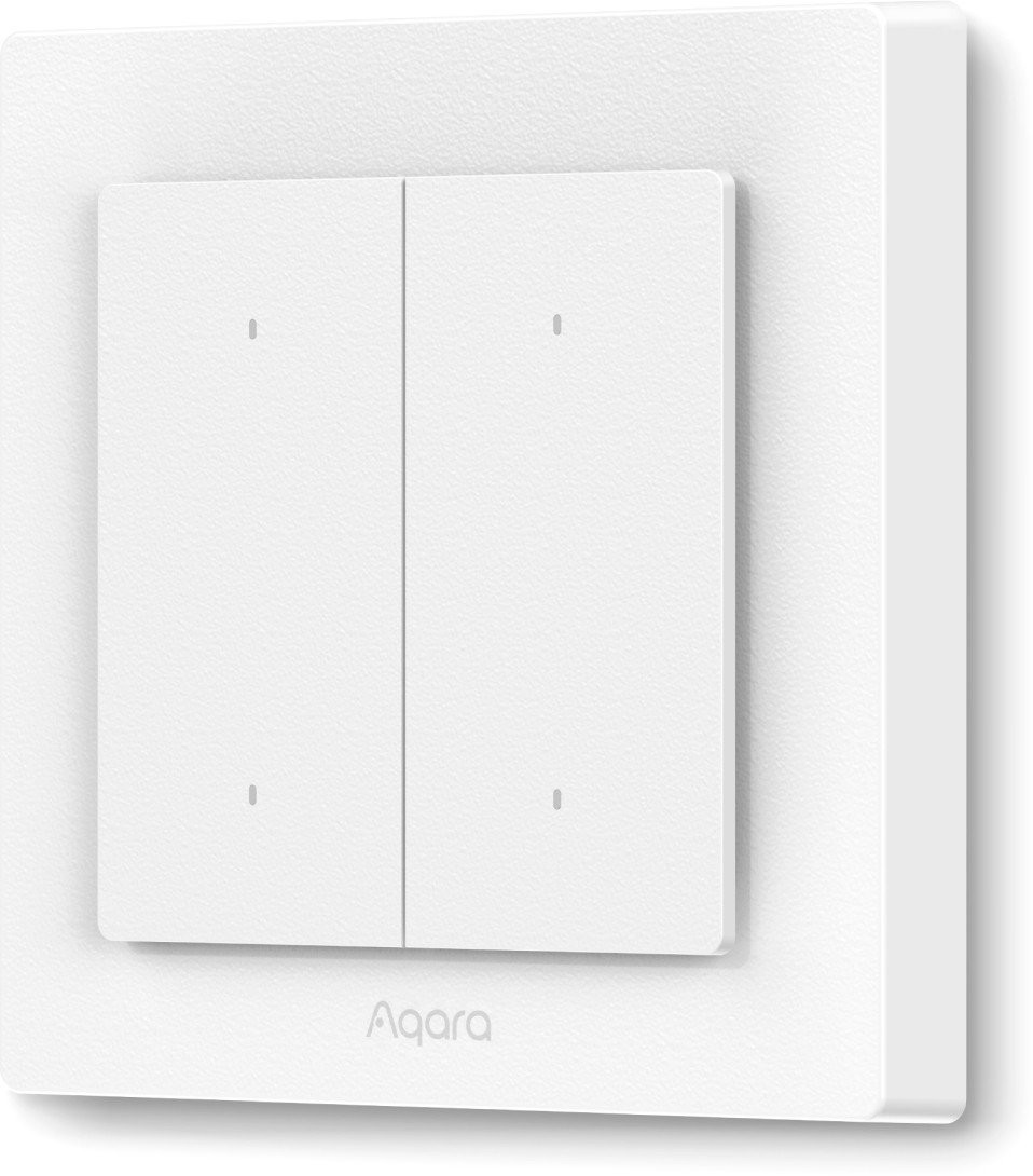 Выключатель Aqara Light Switch H2 EU WS-K08D 2 клавиши (белый) - фото1