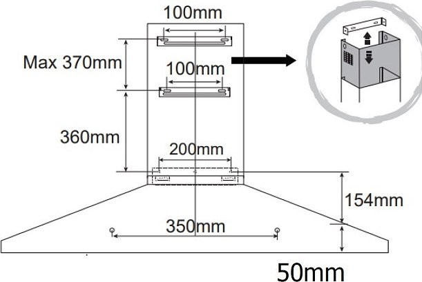 Кухонная вытяжка Evelux Favorite 60 W - фото2