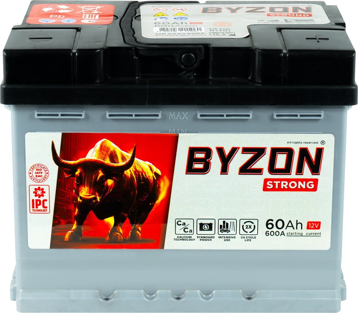 Автомобильный аккумулятор BYZON R+ (60 А·ч) фото-2 Автомобильный аккумулятор BYZON R+ (60 А·ч) фото-2