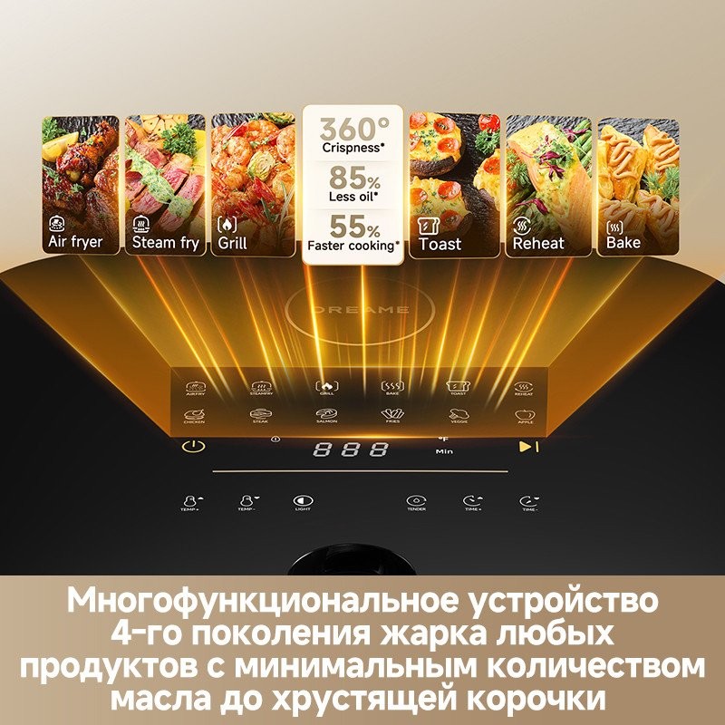 Аэрогриль (аэрофритюрница) Dreame Air Fryer AF30 (черный) - фото2