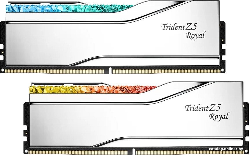 Оперативная память G.Skill Trident Z5 Royal 2x16ГБ DDR5 6800 МГц F5-6800J3445G16GX2-TR5S - фото1 Оперативная память G.Skill Trident Z5 Royal 2x16ГБ DDR5 6800 МГц F5-6800J3445G16GX2-TR5S - фото1