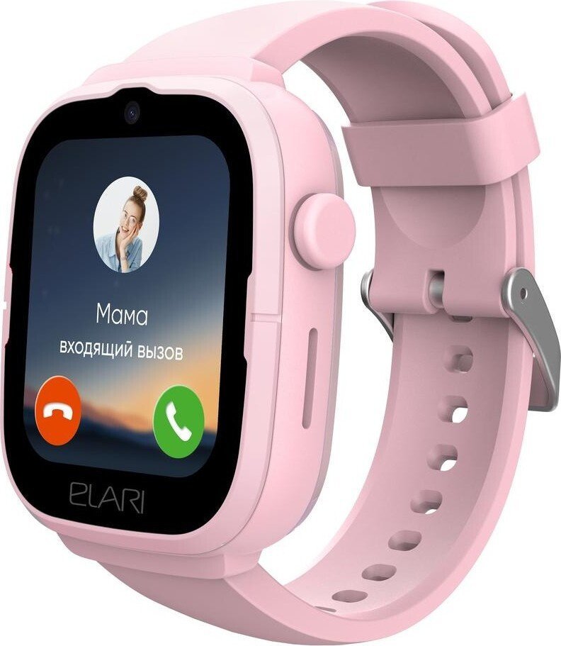 Детские умные часы Elari KidPhone 4G Go (розовый) - фото2