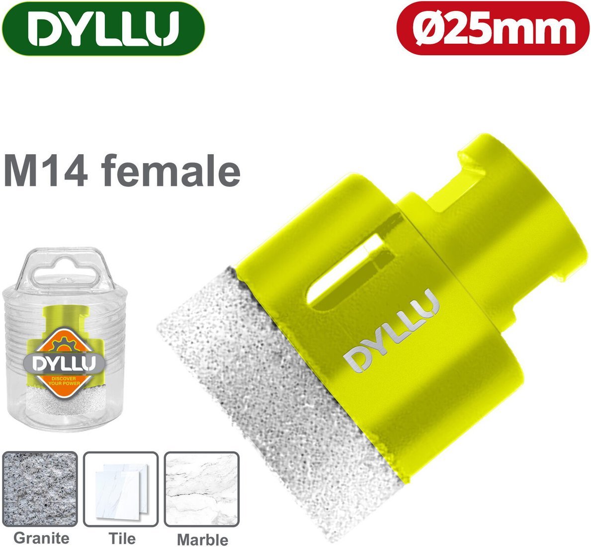 Коронка Dyllu DTKJ8K25 - фото1
